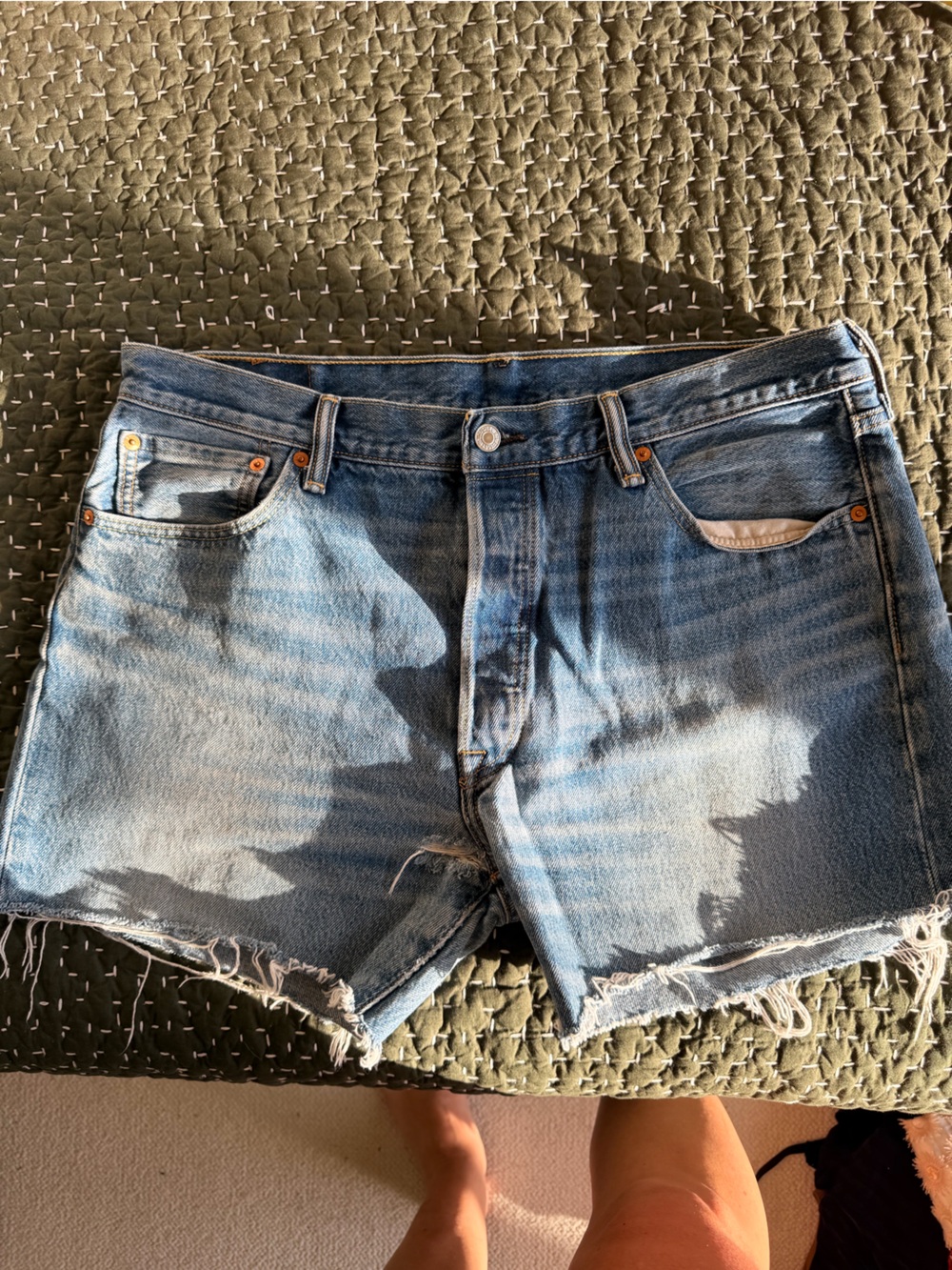 Levi's Light Wash Women's Denim Cutoff Shorts